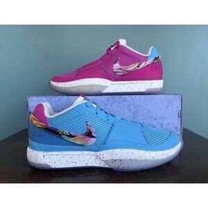 Nike Ja 1 EYBL Blue/Fuchsia Mismatch Basketball Shoes Men's Size 9.5 FN5182-900